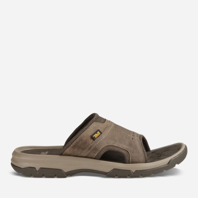 Teva Langdon Slide - Men's Teva Hiking Sandals - Brown | India (ONYH82715)